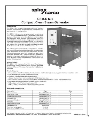 Compact Clean Steam Generator