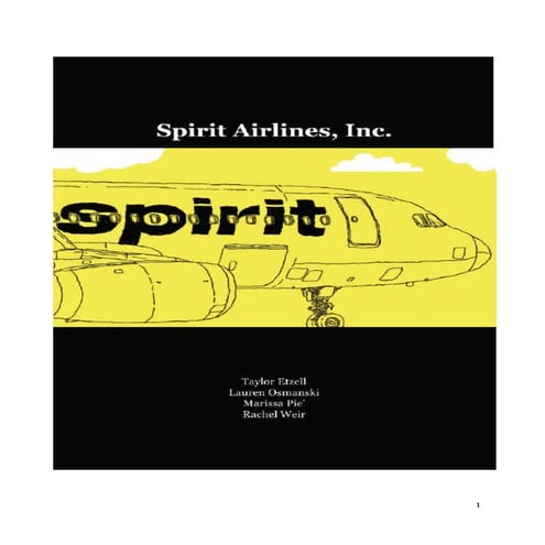 Spirit Airlines: Strategic Management Case Study