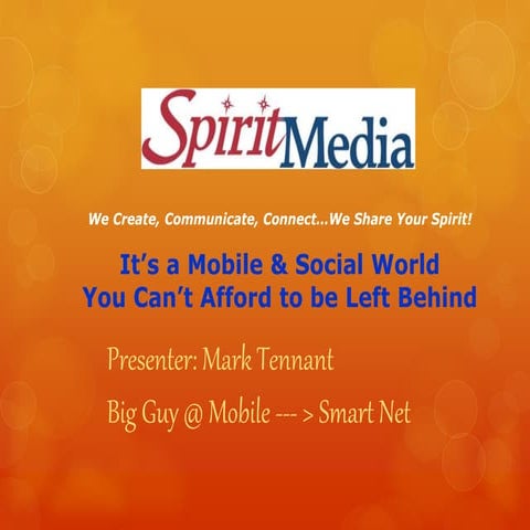 Mobile Smart Net Mobile and Social Media Marketing Workshop