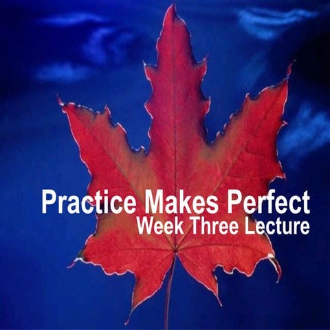 Spiritual Practices Lecture