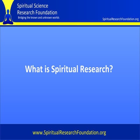 Spiritual  Research