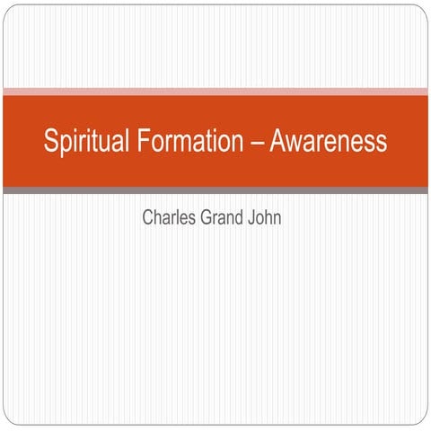 Spiritual formation 2
