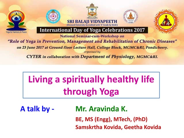 Spiritual health through yoga