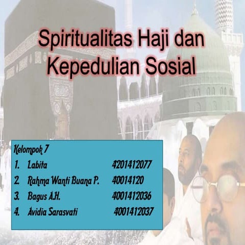 Spiritualitas haji dan kepedulian sosial