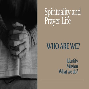 Spirituality and prayer life | PDF