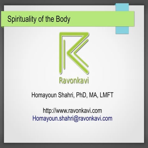 Spirituality of the Body