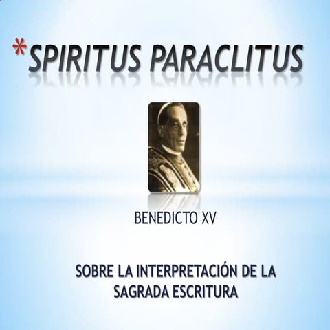 Spiritus paraclitus PPT