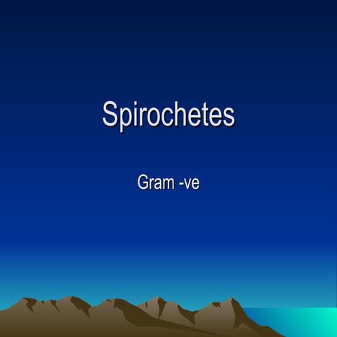 Spirochetes