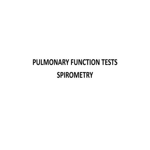 Spirometry