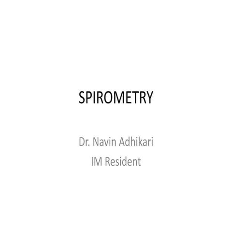 Spirometry