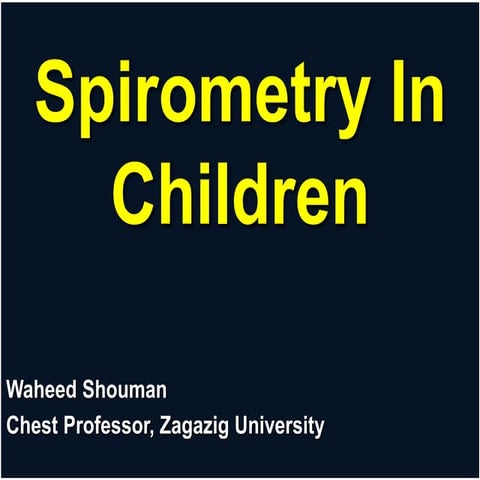 Spirometry in children