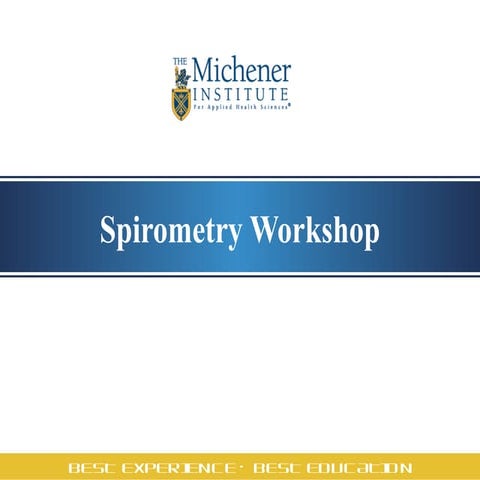 Spirometry workshop