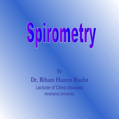 Spirometry workshop