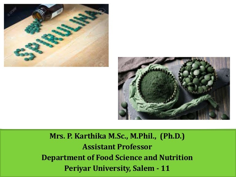 Spirulina ppt