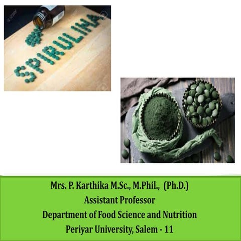Spirulina ppt