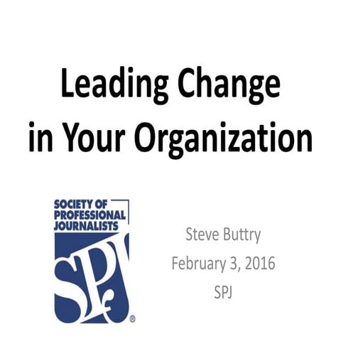 Leading Change in Your Organization