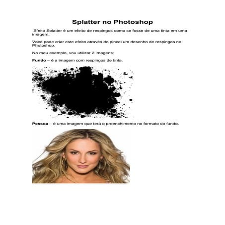 Splatter no photoshop