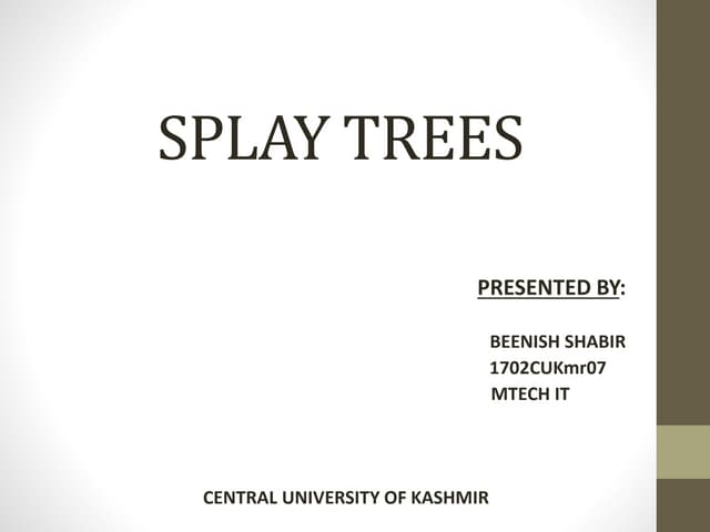 Splay trees