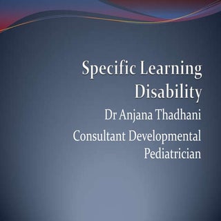 Specific Learning Disability