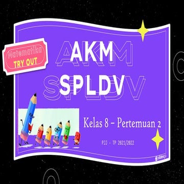 AKM SPLDV - Pertemuan 2