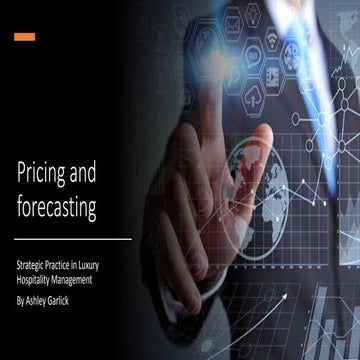 Pricing and forecasting