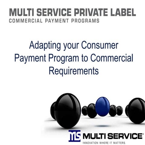 Adapting a Consumer Payment Program to Fit Commercial Requirements