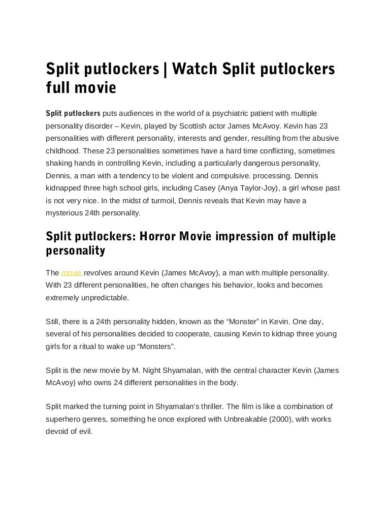 Split Putlockers