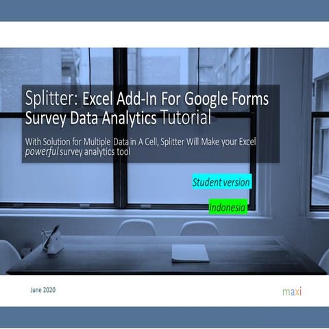 Splitter Student version Tutorial June 2020 Indonesia