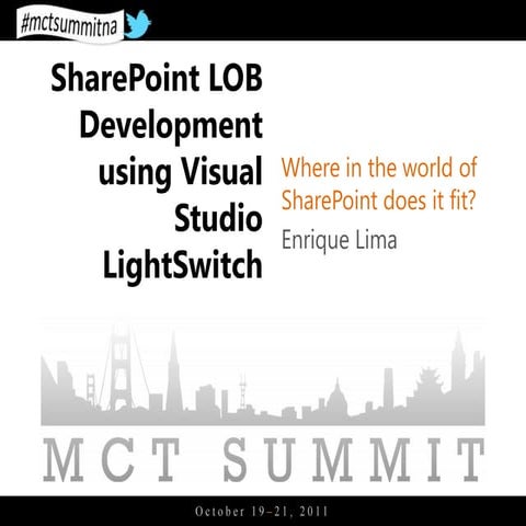 SharePoint LOB Development using Visual Studio LightSwitch