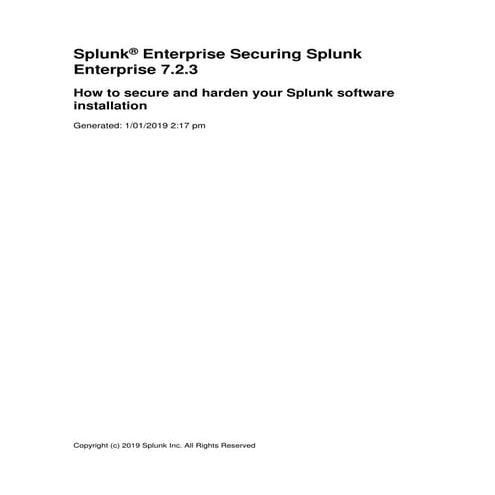 Splunk 7.2.3-security-hardeningstandards