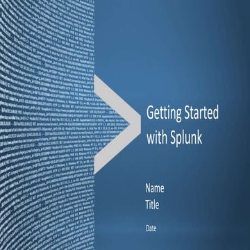 SplunkLive! Customer Presentation - ExxonMobil | PPTX