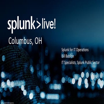 Splunk for IT Operations