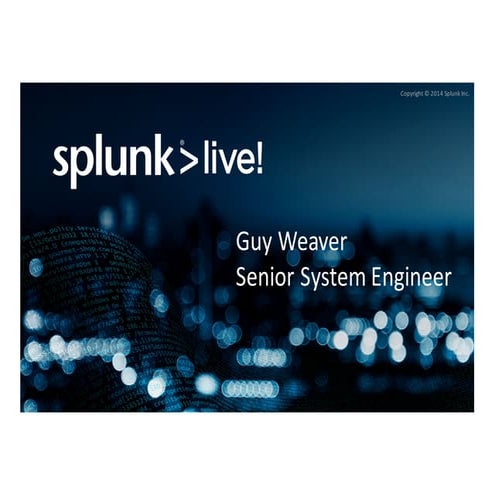 Enterprise Security Guided Tour