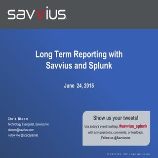 Long Term Reporting with Savvius an...