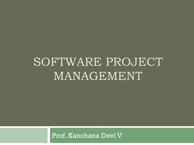 Spm software effort estimation