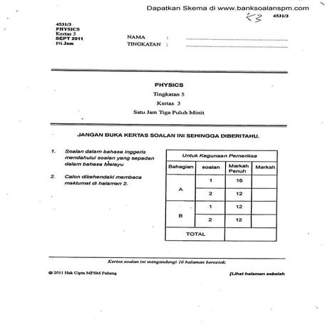 Spm trial-2011-physics-p3-pahang
