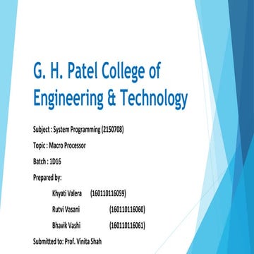 MACRO PROCESSOR | PPT