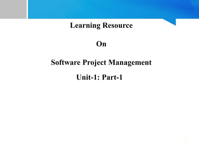 Software project management is an art and discipline of planning and supervis...