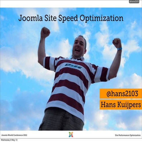 Site Speed Optimisation for JWC2012