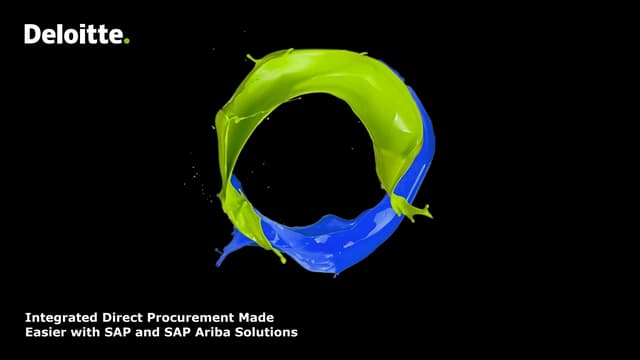 Integrated Direct Procurement Made Easier with SAP and SAP Ariba Solutions