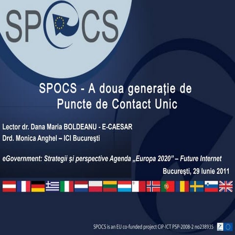 SPOCS - A doua generație de Puncte de Contacte Unic