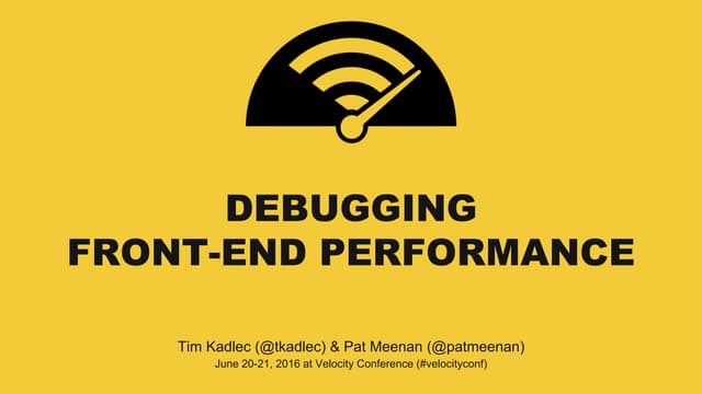 Front-End Single Point of Failure - Velocity 2016 Training