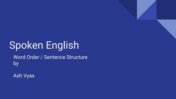 Tips for speaking english | PPT