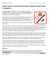 How to Improve Communication Skills...