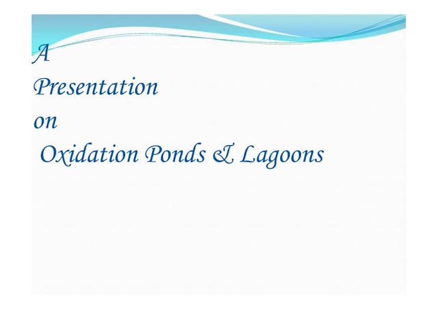ponds and lagoons