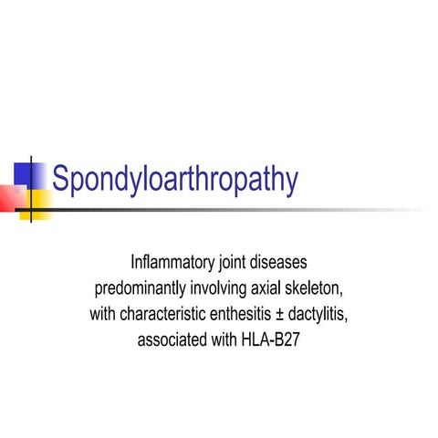 Spondyloarthropathy