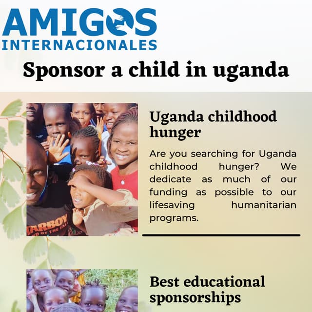 Sponsor a child in uganda | PDF