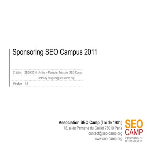 Sponsoring SEO Campus 2011