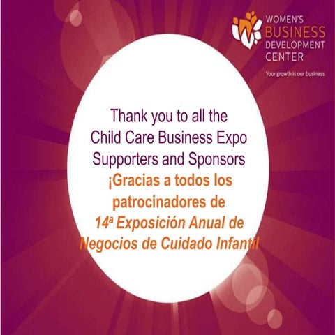 WBDC 14th Annual Child Care Business Expo Sponsors