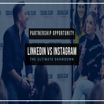 LinkedIn VS Instagram | Partnership Opportunity
